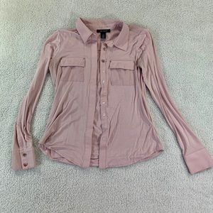 WHBM light pink long sleeve top size XS